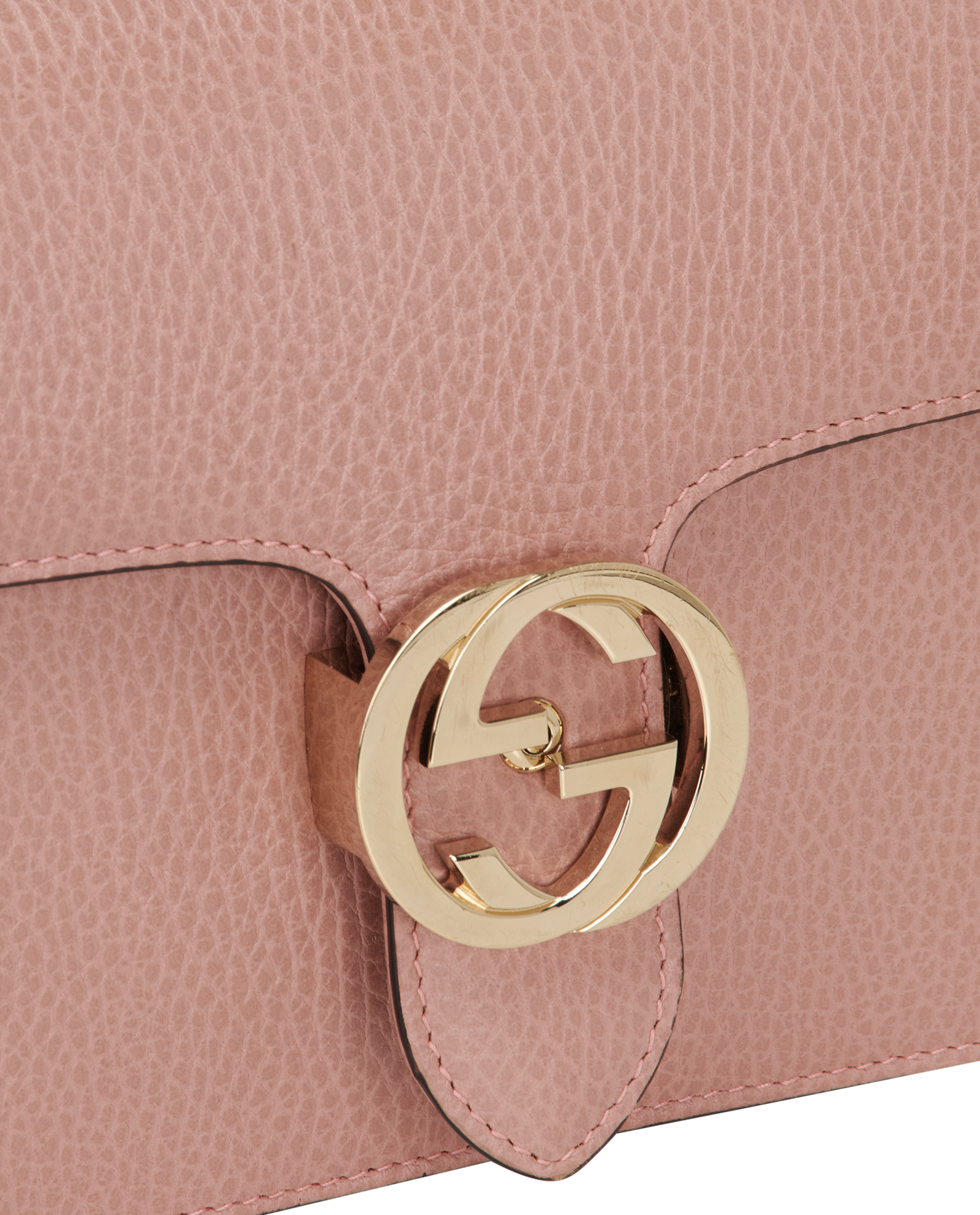 Interlocking GG Shoulder, &pound;550, Handbags, Pink, Leather, Other view